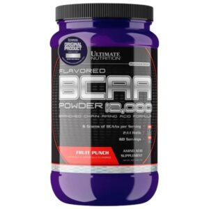 Flavored BCAA Powder 12,000/ Polvo Aminoácidos, Sabor Fruit Punch 60 Servicios