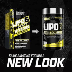 Nutrex Lipo 6 Black Uc Intense 60 Caps Termogenico