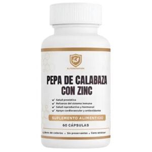 Pepa de Calabaza con Zinc - 60 cáps -360 mg
