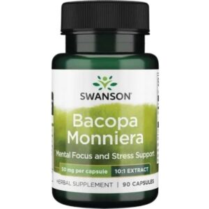 Bacopa Monnieri 250mg - 90 Cápsulas - Swanson