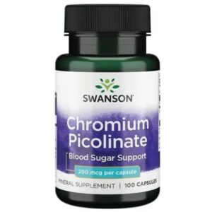 Picolinato De Cromo 200 Mg - 100 Caps - Swanson