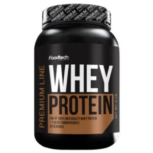 Whey Protein Premium Line 2 Lbs - Foodtech Sabor  Premium Chocolate Flavor
