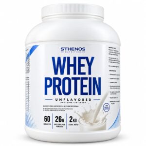 Whey Protein Sin Sabor 2 Kg – 60 Porciones | Sthenos Nutrition
